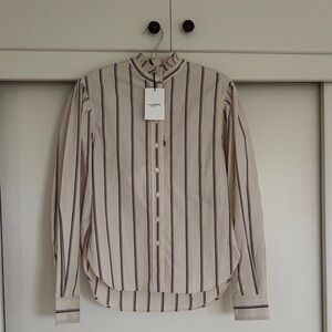 Isabel Marant Cream and Black Striped Shirt